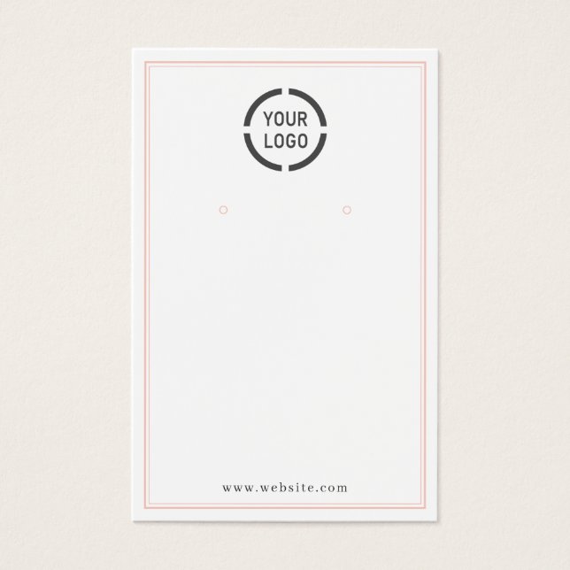 Rosa Ränder, benutzerdefinierte Logo Weißohranzeig (Vorderseite)