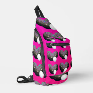 Rosa Rasenschalen und Jack, Crossbody Bag