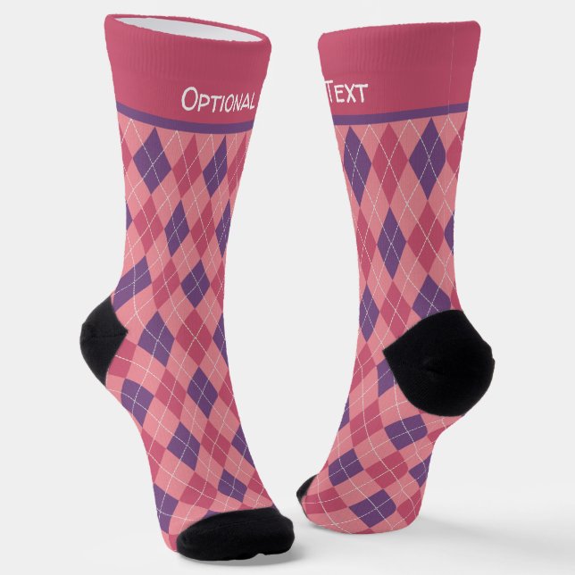 Rosa Raute - Gemütlicher Strick aussehen - Name hi Socken (Gewinkelt)