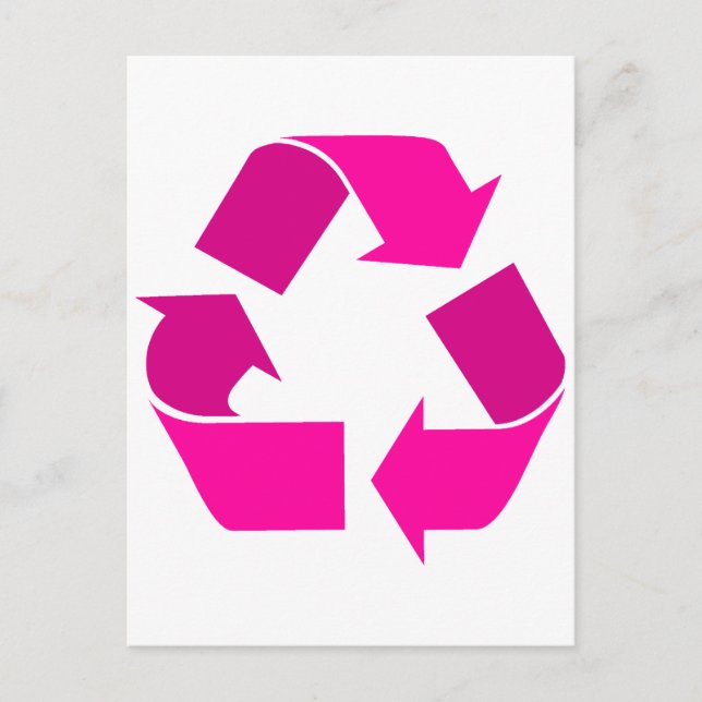 rosa recycle postkarte (Vorderseite)