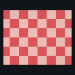 Rosa Red Checkered Gingham Pattern Poster<br><div class="desc">Rosa Red Checkered Gingham Pattern</div>