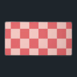 Rosa Red Checkered Gingham Pattern Schreibtischunterlage<br><div class="desc">Rosa Red Checkered Gingham Pattern</div>