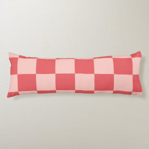 Rosa Red Checkered Gingham Pattern Seitenschläferkissen