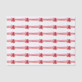 Rosa Red Christmas Bows Holiday Seidenpapier