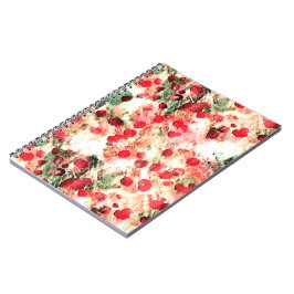 Rosa Red Dirty Polka Dot Grunge Notizblock