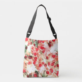 Rosa Red Dirty Polka Dot Grunge Tragetaschen Mit Langen Trägern