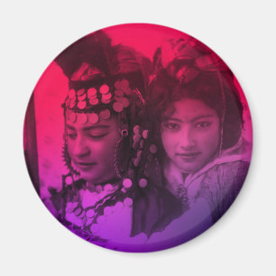 Rosa Red Maghreb Ouled Naïl Berber Girl Female Mag Magnet