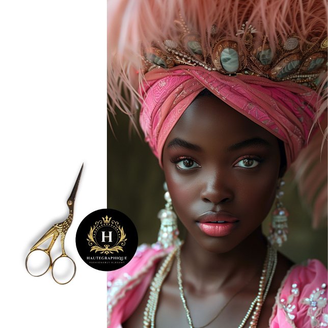 Rosa Regalheizung Verzierte Goldkrone Dekoupage Seidenpapier (Von Creator hochgeladen)