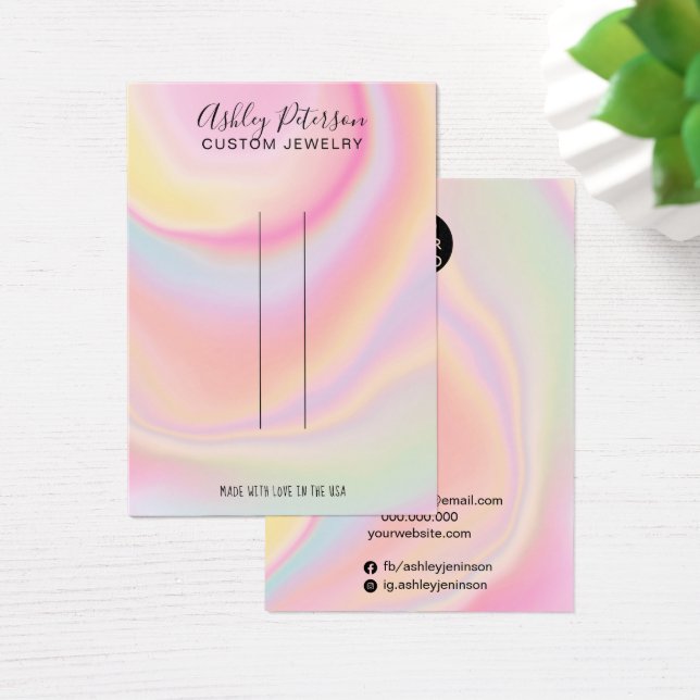 Rosa Regenbogen Einhorn Schmuck Haarclip-Display (Schreibtisch)