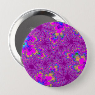 Rosa Regenbogen Speckle Button