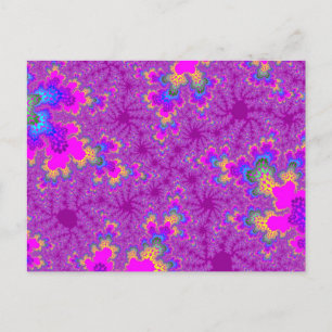 Rosa Regenbogen Speckle Postkarte