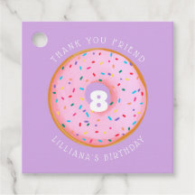 Rosa Regenbogen Sprinkle Donut Birthday Foto