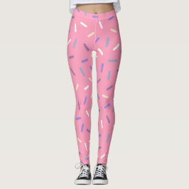Rosa Regenbogen Sprinklen Konfetti Spaß farbenfroh Leggings