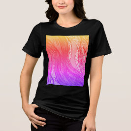 Rosa Regenbogenernte Tri-Blend Shirt
