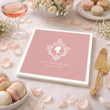 Rosa Regency Lady Wappen Dusty Rose Brautparty