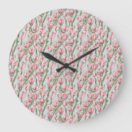 Rosa Reihe Serenität Große Wanduhr