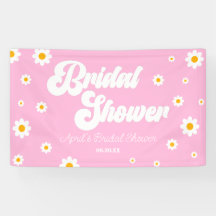 Rosa Retro Daisy Blume Brautparty