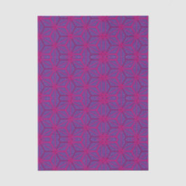 Rosa retro geometrisches Muster Seidenpapier