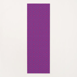 Rosa retro geometrisches Muster Yogamatte