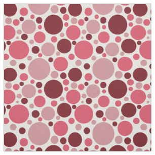 Rosa Retro-Punkte-Muster Stoff