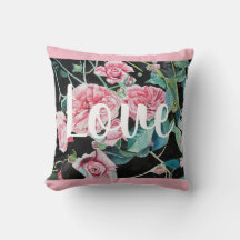 Rosa Retro Rose Rose Liebe Dekoration Kissen