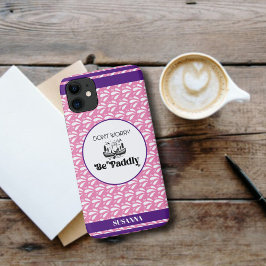 Rosa Retro Wassermuster Otter Canoe Individuelle N Case-Mate iPhone Hülle