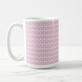 Rosa Retro Wavy Kaffeetasse