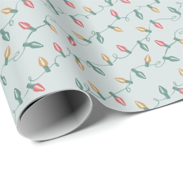 Rosa Retro Weihnachtsfeiertag Geschenkpapier (Rolleneckpunkt)