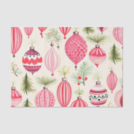 Rosa Retro Weihnachtsschmuck Seidenpapier