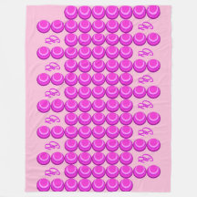 Rosa Retromuster im trendigen Stil mit Monogramm