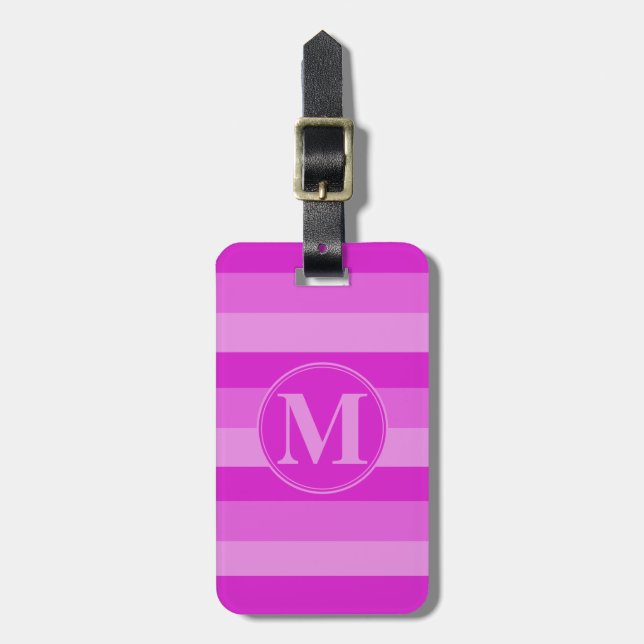 Rosa RF Triton Monogramm Gepäckanhänger (Vorderseite vertikal)