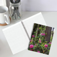 Rosa Rhododendren in einem Forest Floral Notebook