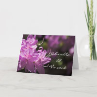 Rosa Rhododendron Blume Einladung Hochzeit