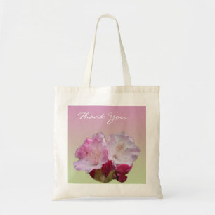 rosa Rhododendron-Blüten Danke-Tasche Tragetasche