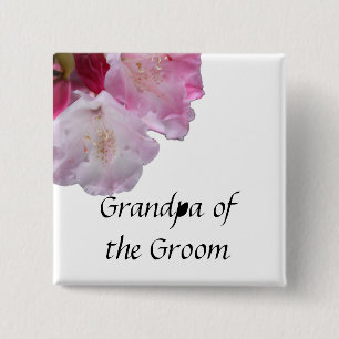rosa Rhododendron-Blüten-Knopf Button