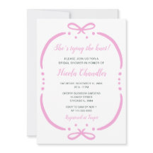 Rosa Ribbon-Brautparty