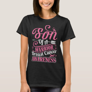 Rosa Ribbon Brustkrebs Bewusstsein Sohn des Kriege T-Shirt