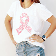 Rosa Ribbon Brustkrebs T - Shirt