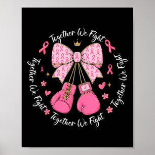 Rosa Ribbon Coquette Bow Boxhandschuhe Brust Canal Poster