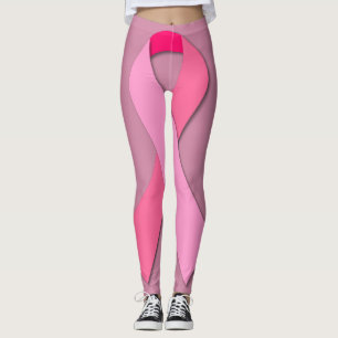 Rosa Ribbon für Brustkrebs Leggings