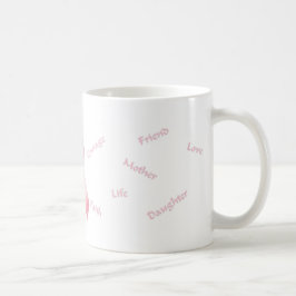 Rosa Ribbon Kaffeetasse