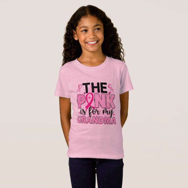 Rosa-Ribbon-Krebsbewusstsein T-Shirt (Vorne ganz)