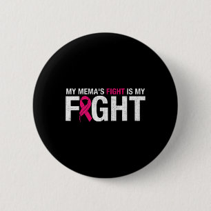 Rosa Ribbon Oktober Monat Meine Mema's Fight is my Button