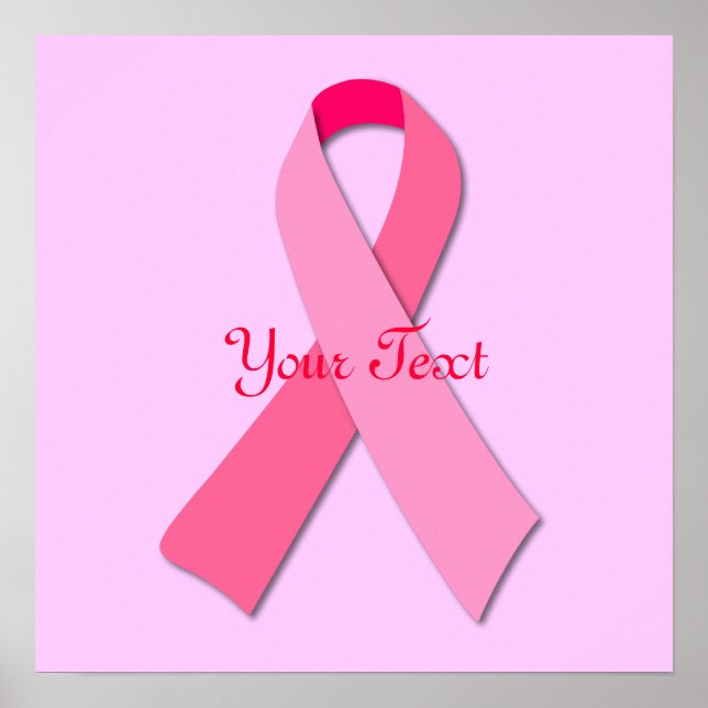 Rosa Ribbon Poster (Vorne)