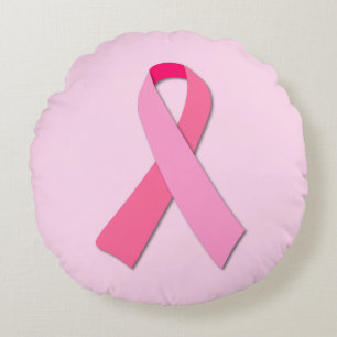Rosa Ribbon Rundkissen Rundes Kissen