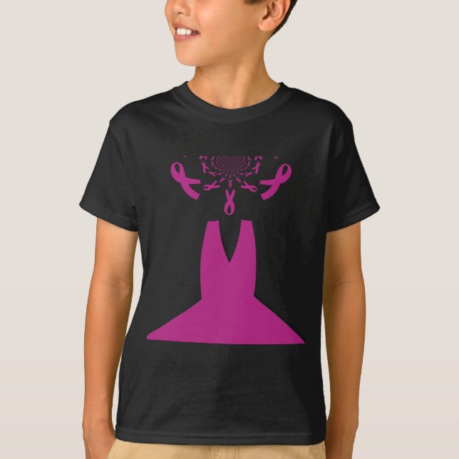 Rosa Ribbons Brustkrebs T-Shirt (Vorderseite)