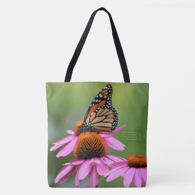 Rosa riesiger Echinacea-amerikanische Dame Tasche (Vorderseite)