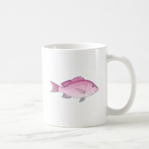 Rosa Riff-Fische Kaffeetasse