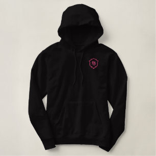 Rosa RN-Krankenschwester Bestickter Hoodie