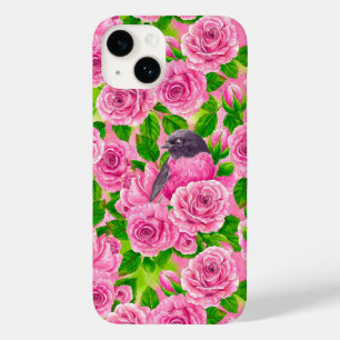 Rosa Robin und Rose Case-Mate iPhone 14 Hülle